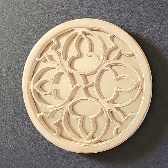 Source Unknown Other - Mirror Wood Round Wall Hanging